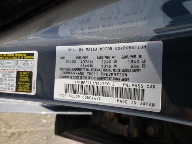 Photo 10 from auction – 2022 MAZDA 3 PREFERRE with VIN JM1BPALLXN1512012