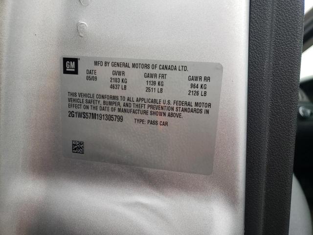 Photo 10 from auction – 2009 CHEVROLET IMPALA POL with VIN 2G1WS57M191305799