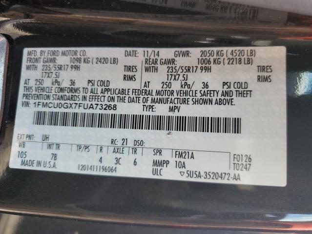 Photo 10 from auction – 2015 FORD ESCAPE SE with VIN 1FMCU0GX7FUA73268