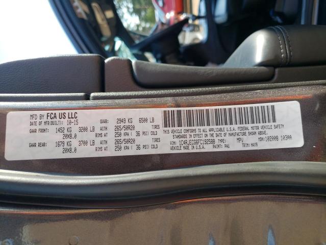 Photo 10 from auction – 2015 JEEP GRAND CHER with VIN 1C4RJECG6FC192588