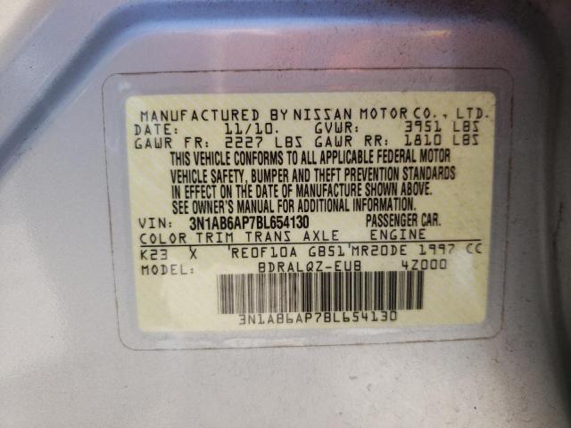 Photo 10 from auction – 2011 NISSAN SENTRA 2.0 with VIN 3N1AB6AP7BL654130
