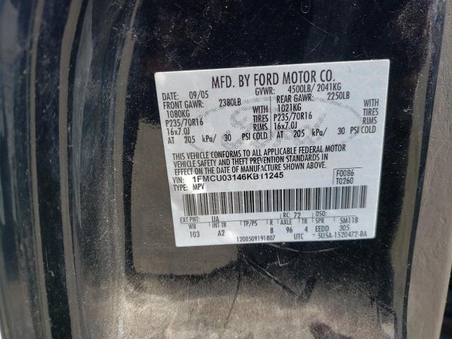 Photo 10 from auction – 2006 FORD ESCAPE XLT with VIN 1FMCU03146KB11245
