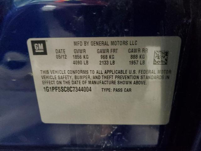 Photo 10 from auction – 2012 CHEVROLET CRUZE LT with VIN 1G1PF5SC8C7344004