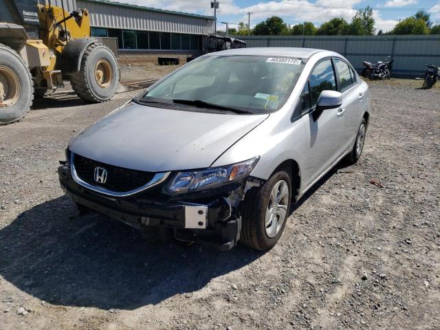 Photo 2 from auction – 2013 HONDA CIVIC LX with VIN 19XFB2F50DE246949