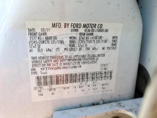 Photo 10 from auction – 2011 FORD F250 SUPER with VIN 1FT7W2B63BEC05618