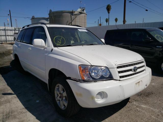 TOYOTA HIGHLANDER 2002 with VIN JTEHF21AX20055946 - Photo from auction