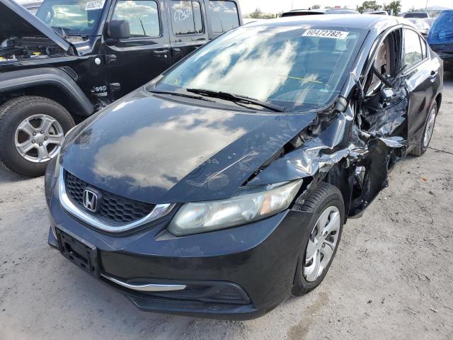 Photo 2 from auction – 2014 HONDA CIVIC LX with VIN 19XFB2F57EE219622