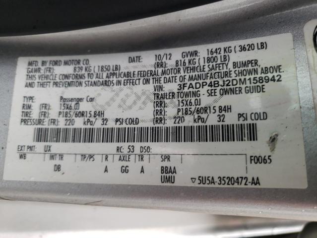 Photo 10 from auction – 2013 FORD FIESTA with VIN 3FADP4BJ2DM158942