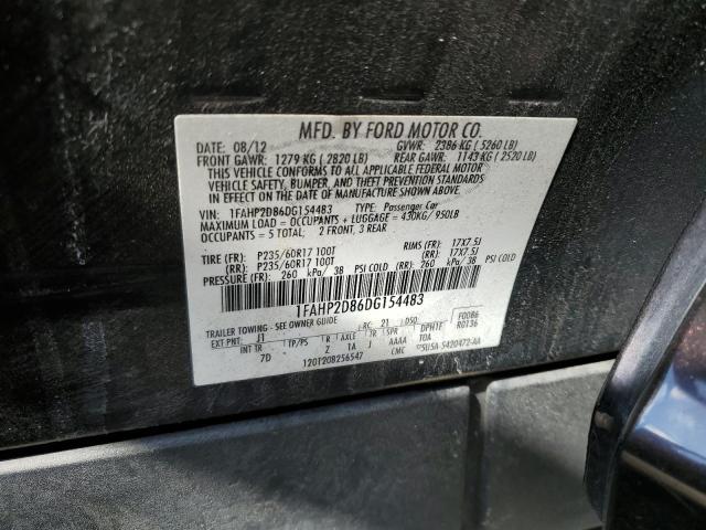 Photo 10 from auction – 2013 FORD TAURUS SE with VIN 1FAHP2D86DG154483