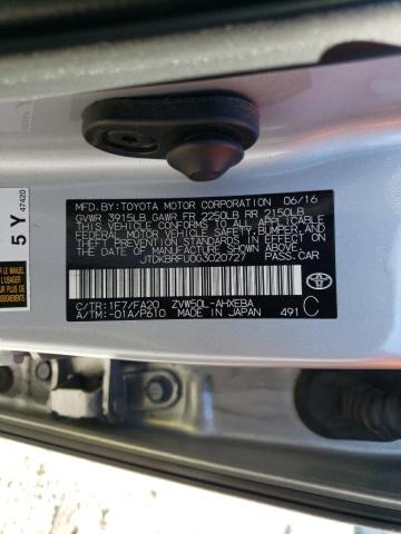 Photo 10 from auction – 2016 TOYOTA PRIUS with VIN JTDKBRFU0G3020727