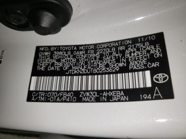 Photo 10 from auction – 2011 TOYOTA PRIUS with VIN JTDKN3DU1B0253629