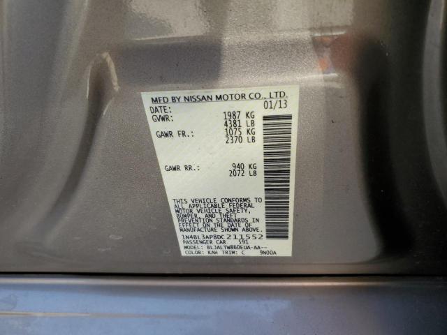 Photo 10 from auction – 2013 NISSAN ALTIMA 3.5 with VIN 1N4BL3AP8DC211552