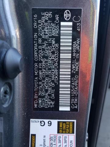 Photo 10 from auction – 2017 TOYOTA PRIUS with VIN JTDKARFU9H3033108
