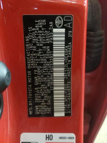 Photo 10 from auction – 2016 TOYOTA COROLLA L with VIN 2T1BURHE4GC532921