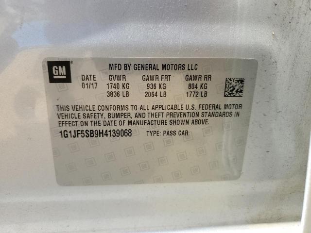 Photo 10 from auction – 2017 CHEVROLET SONIC PREM with VIN 1G1JF5SB9H4139068