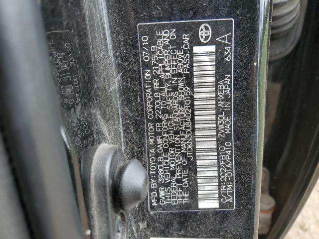 Photo 10 from auction – 2010 TOYOTA PRIUS with VIN JTDKN3DU8A0210159