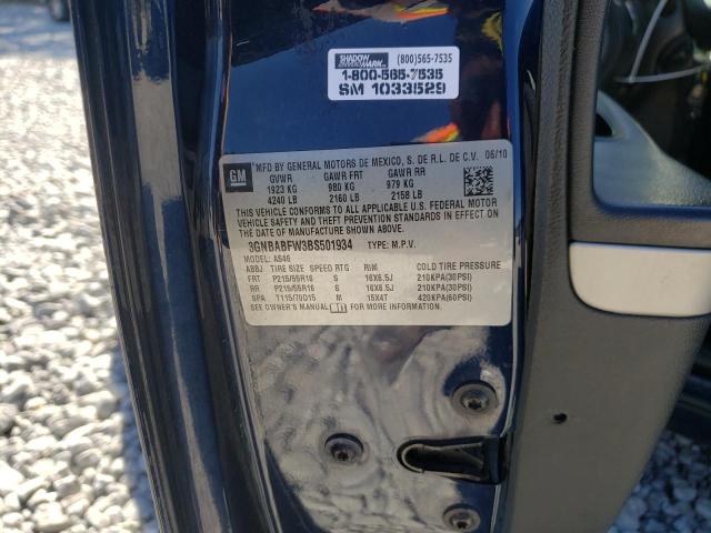 Photo 10 from auction – 2011 CHEVROLET HHR LT with VIN 3GNBABFW3BS501934