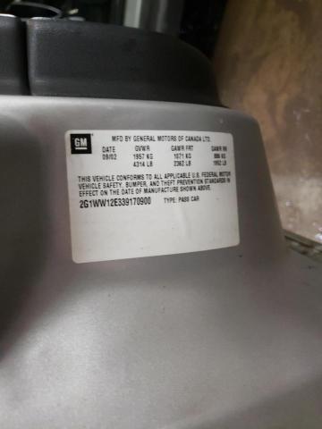Photo 10 from auction – 2003 CHEVROLET MONTE CARL with VIN 2G1WW12E339170900