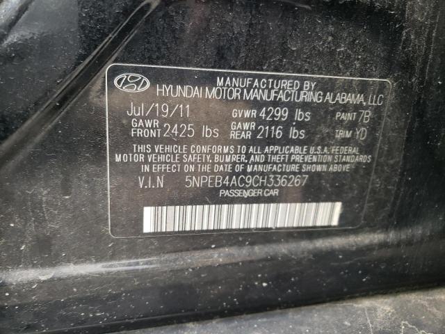 Photo 10 from auction – 2012 HYUNDAI SONATA GLS with VIN 5NPEB4AC9CH336267