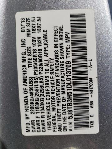 Photo 10 from auction – 2013 ACURA RDX TECHNO with VIN 5J8TB3H51DL013709