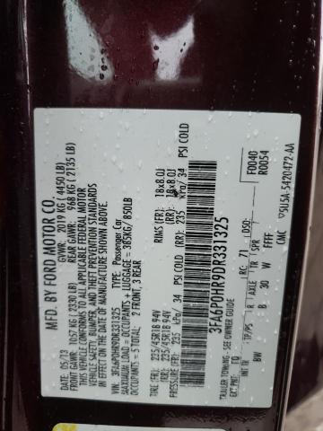 Photo 10 from auction – 2013 FORD FUSION SE with VIN 3FA6P0HR9DR331325