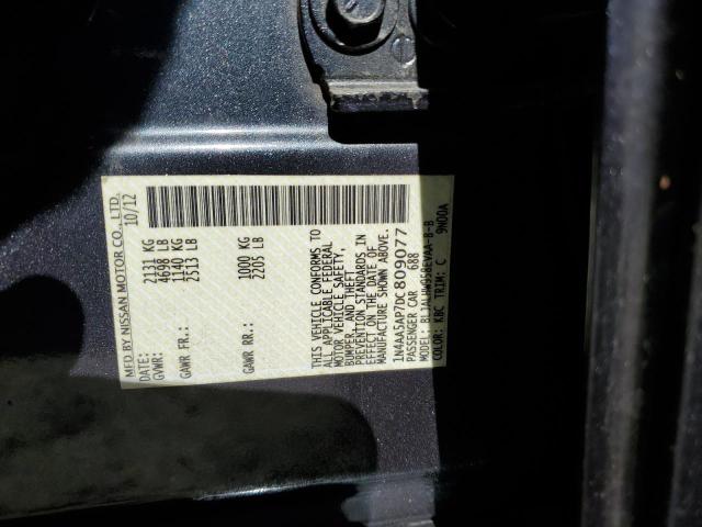 Фото 10 с аукциона – 2013 NISSAN MAXIMA S с VIN 1N4AA5AP7DC809077