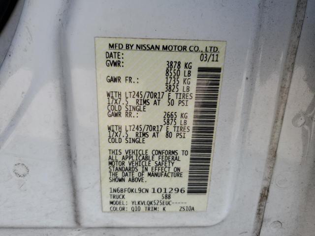 Photo 10 from auction – 2012 NISSAN NV 1500 with VIN 1N6BF0KL9CN101296