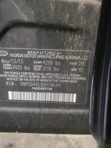 Photo 10 from auction – 2013 HYUNDAI SONATA GLS with VIN 5NPEB4AC5DH746341