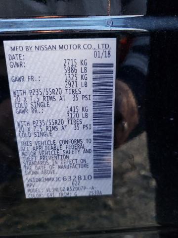 Photo 10 from auction – 2018 NISSAN PATHFINDER with VIN 5N1DR2MMXJC632810