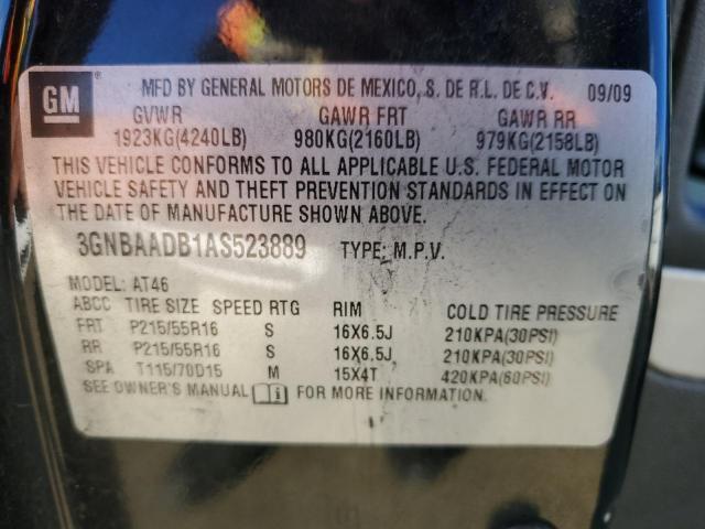 Photo 10 from auction – 2010 CHEVROLET HHR LS with VIN 3GNBAADB1AS523889