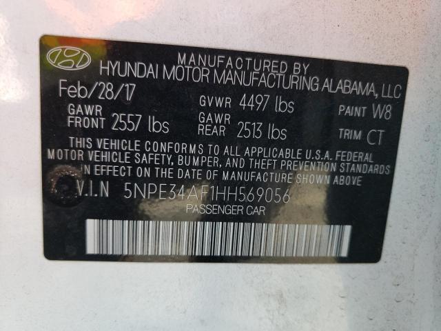 Photo 10 from auction – 2017 HYUNDAI SONATA SPO with VIN 5NPE34AF1HH569056