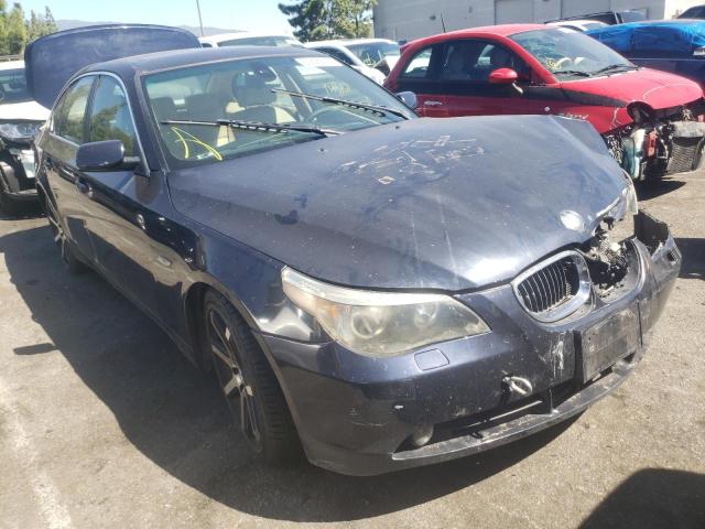 BMW 525 I 2007 with VIN WBANE535X7CY06655 - Photo from auction