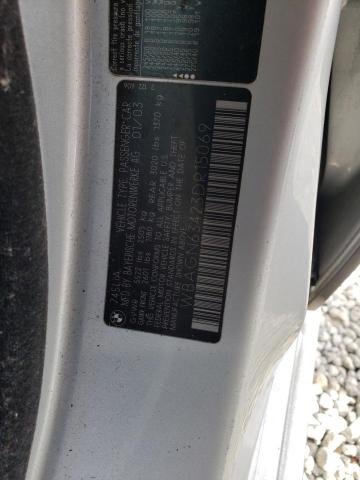 Photo 10 from auction – 2003 BMW 745 LI with VIN WBAGN63423DR15069