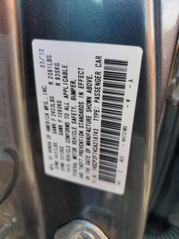 Photo 10 from auction – 2012 HONDA ACCORD EX with VIN 1HGCP2F74CA218743