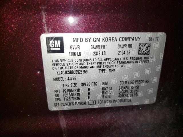 Photo 10 from auction – 2018 BUICK ENCORE ESS with VIN KL4CJCSB9JB525259