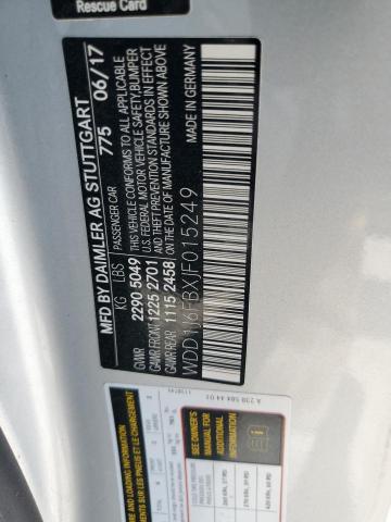 Photo 10 from auction – 2018 MERCEDES-BENZ E 400 with VIN WDD1J6FBXJF015249