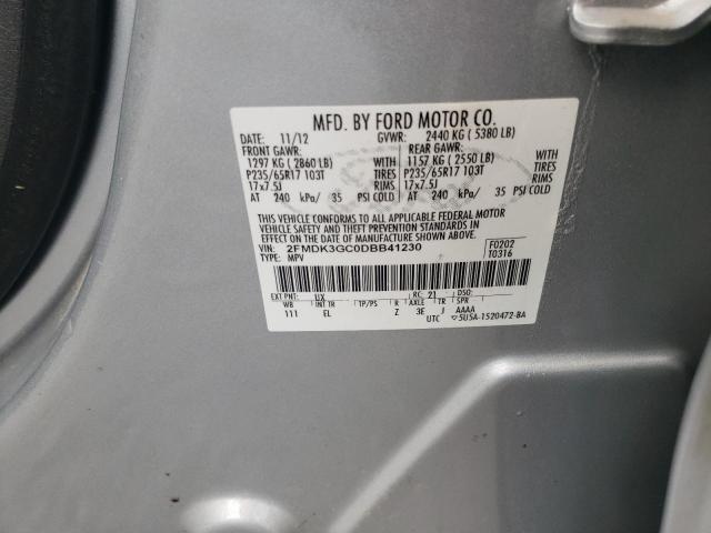 Photo 10 from auction – 2013 FORD EDGE SE with VIN 2FMDK3GC0DBB41230