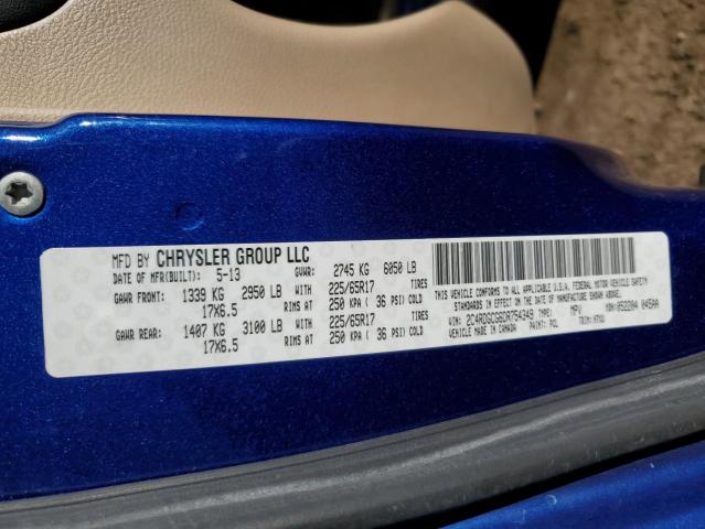 Photo 10 from auction – 2013 DODGE GRAND CARA with VIN 2C4RDGCG6DR754349