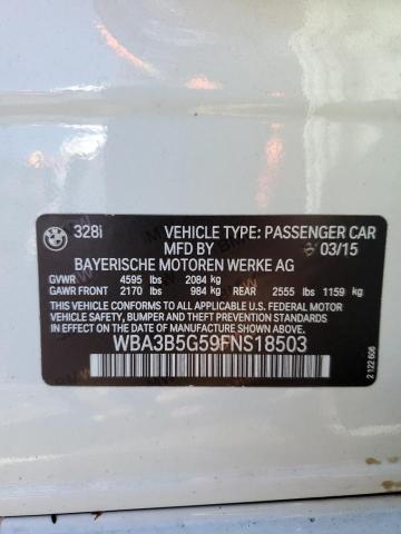 Photo 10 from auction – 2015 BMW 328 XI SUL with VIN WBA3B5G59FNS18503