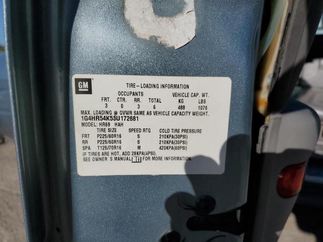 Photo 10 from auction – 2003 BUICK LESABRE LI with VIN 1G4HR54K53U172681