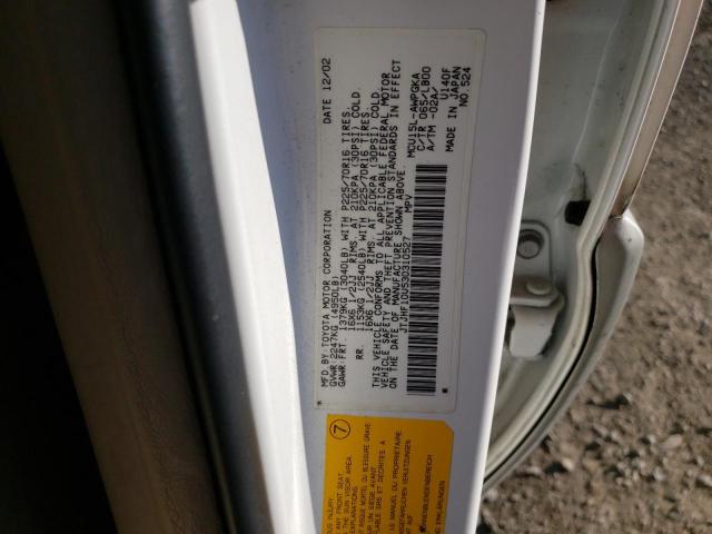 Photo 10 from auction – 2003 LEXUS RX 300 with VIN JTJHF10U530310527