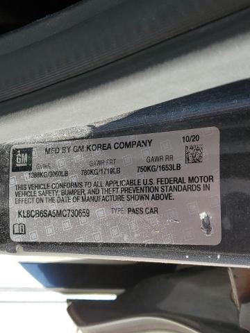 Photo 10 from auction – 2021 CHEVROLET SPARK LS with VIN KL8CB6SA5MC730659