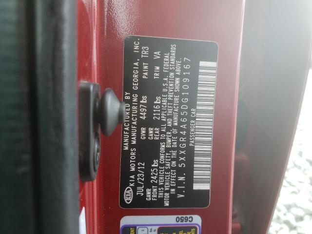 Photo 10 from auction – 2013 KIA OPTIMA SX with VIN 5XXGR4A65DG109167