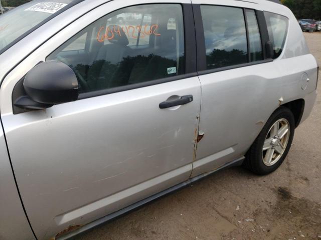 Photo 9 from auction – 2007 JEEP COMPASS with VIN 1J8FT47W37D196269