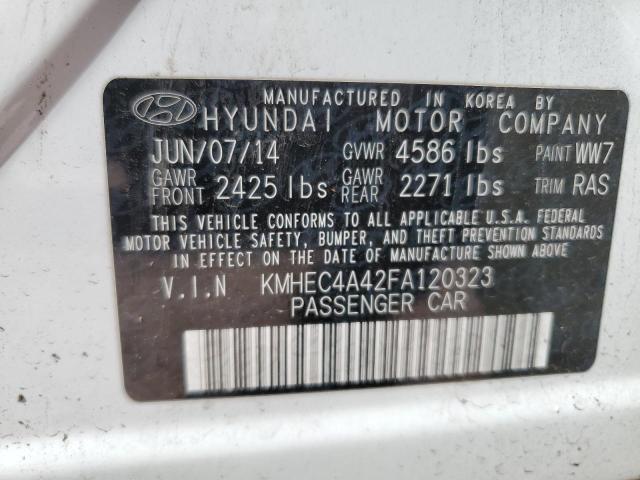 Photo 10 from auction – 2015 HYUNDAI SONATA HYB with VIN KMHEC4A42FA120323