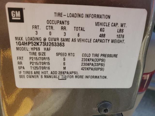 Photo 10 from auction – 2003 BUICK LESABRE CU with VIN 1G4HP52K73U263363