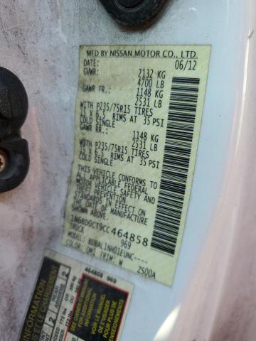 Photo 10 from auction – 2012 NISSAN FRONTIER S with VIN 1N6BD0CT9CC464858