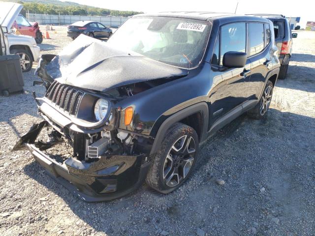 Photo 2 from auction – 2021 JEEP RENEGADE S with VIN ZACNJDAB2MPM53589