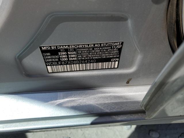 Photo 10 from auction – 2008 MERCEDES-BENZ E 350 4MAT with VIN WDBUF87X08B264240