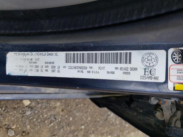Photo 10 from auction – 2007 CHRYSLER SEBRING with VIN 1C3LC46K37N656330